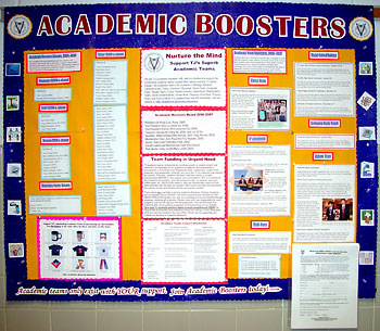 Academic Booster display board